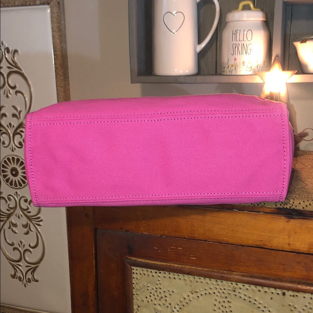 Kate Spade Jett Large Canvas Tote Magenta - Picture 6 of 13